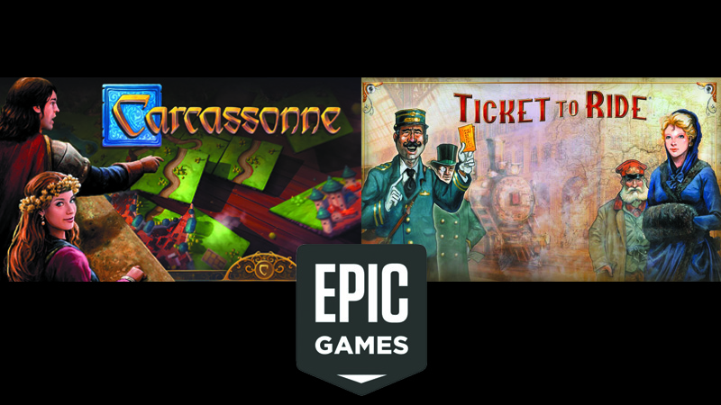 Carcassonne e Ticket to Ride estão grátis na Epic Games