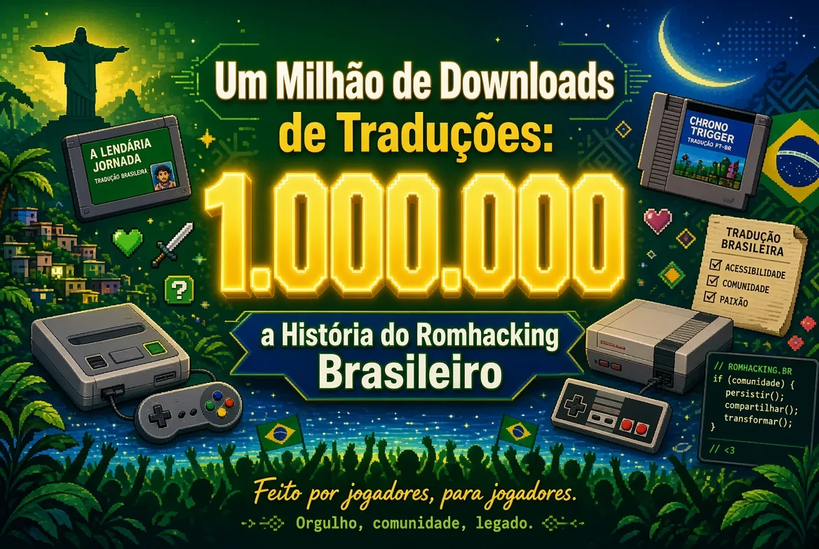 Um Milhão de Downloads de Traduções: a História do Romhacking Brasileiro