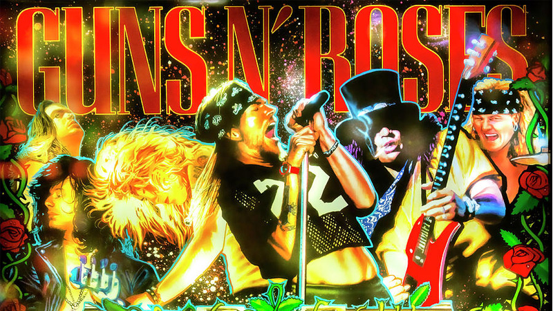 Máquina de Pinball do Guns n' Roses